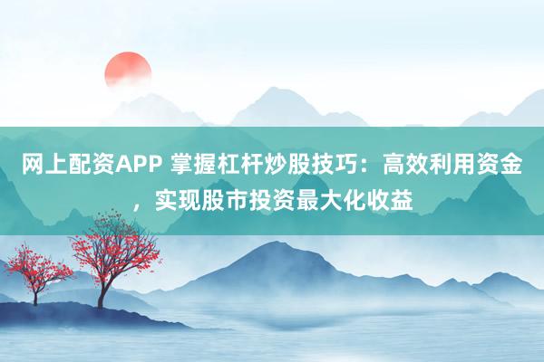 网上配资APP 掌握杠杆炒股技巧：高效利用资金，实现股市投资最大化收益