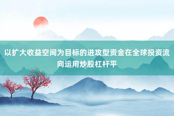 以扩大收益空间为目标的进攻型资金在全球投资流向运用炒股杠杆平
