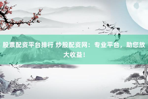 股票配资平台排行 炒股配资网：专业平台，助您放大收益！